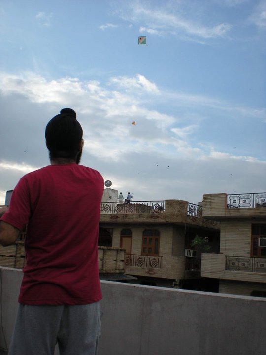 Pritpal flying a Kite on 15th August 2011